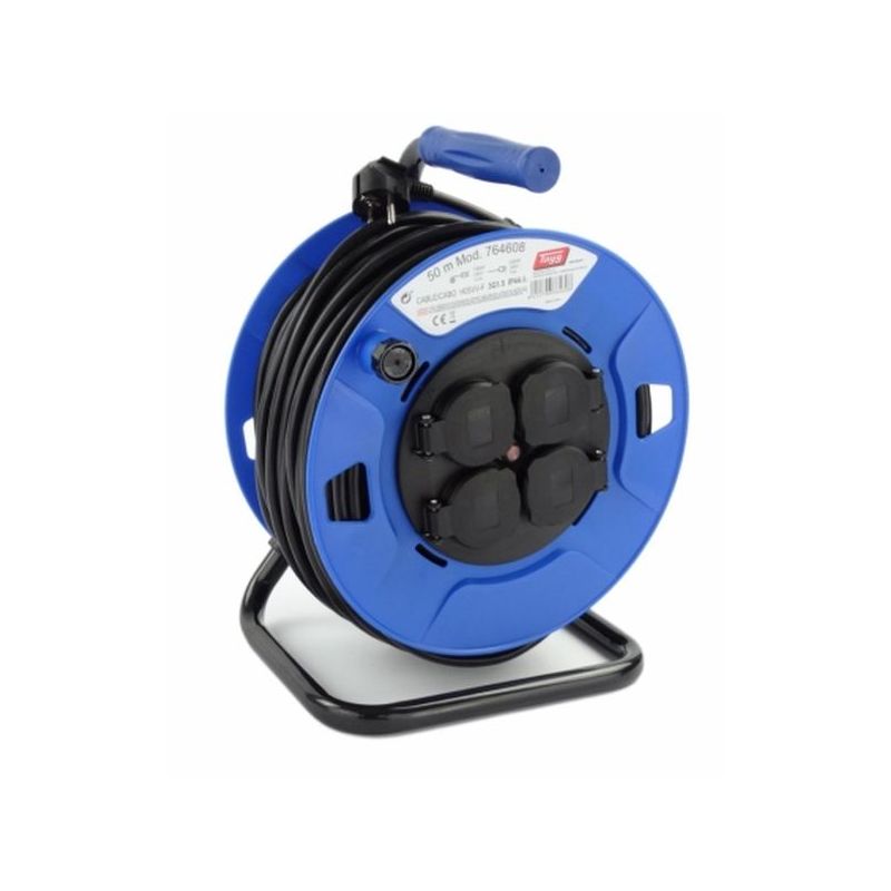 ENROLLACABLE 3X1,5MM 50MT 3000W IP44 4T-TT TERM. TAPA TAYG