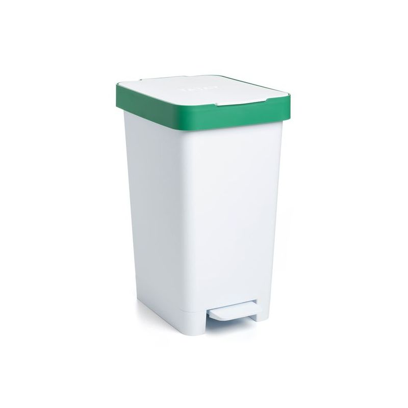 CUBO RECIC. 25 LT C/PEDAL TATAY PP BL/VE SMART 1021001 1 UD