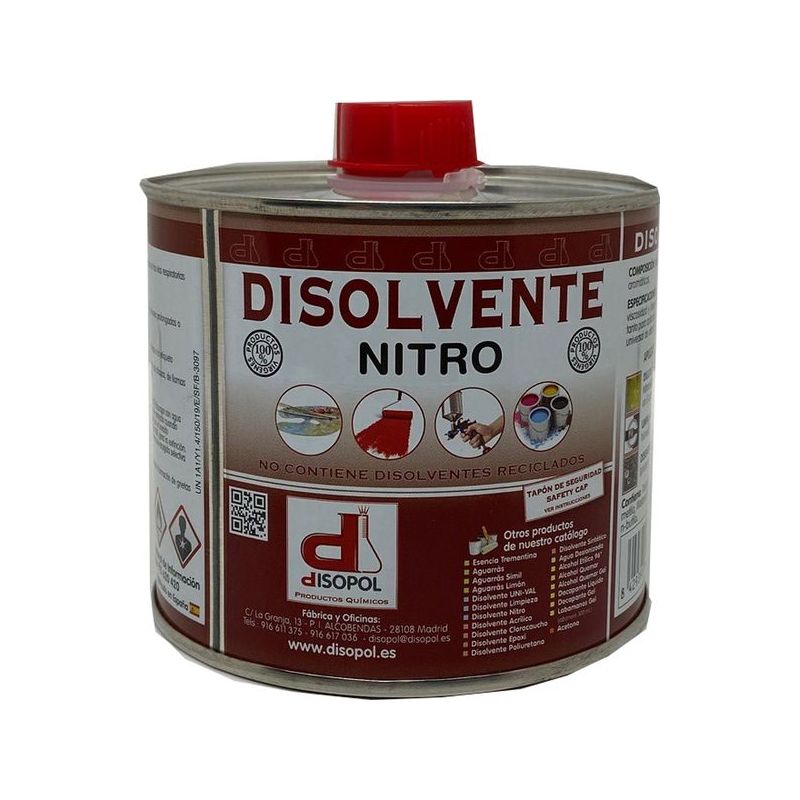 DISOLVENTE NITRO ENV.MET DISOPOL 500 ML
