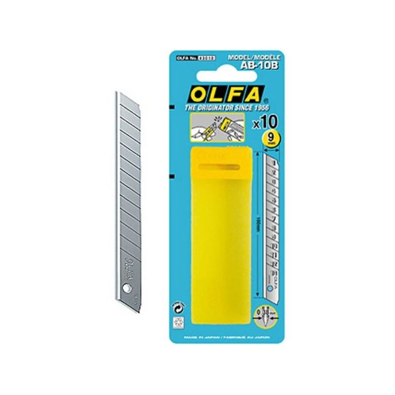 CUCHILLA CUTTER 9X80MM OLFA 10 PZ