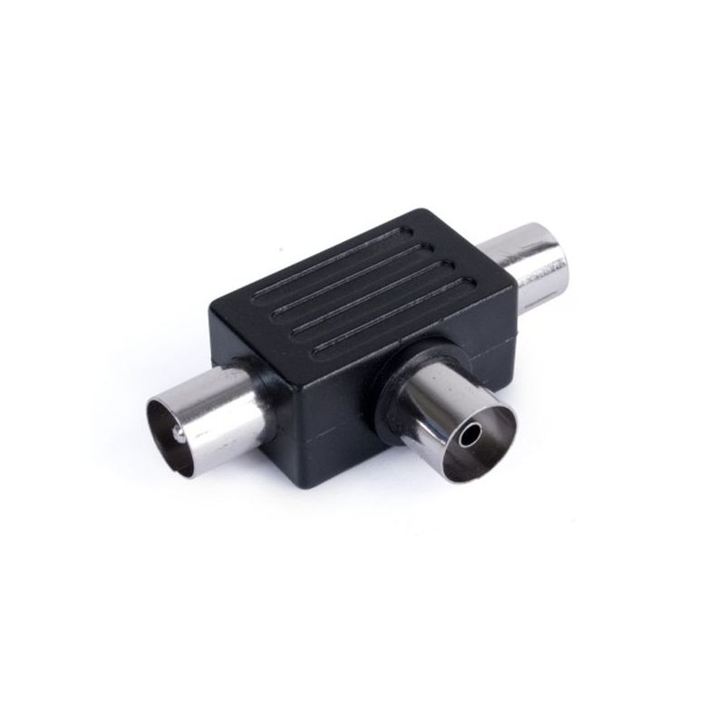 DISTRIBUIDOR ANTENA COAXIAL 2 MACHOS 1 HEMBRA TRI AXIL