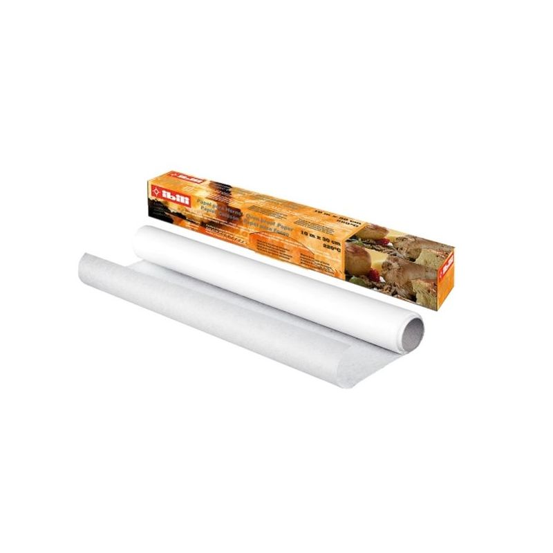 PAPEL HORNO RESISTENCIA 220 øC 10MTX30CM IBILI