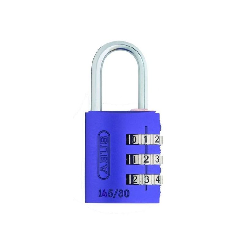 CANDADO SEG 30MM COMB. PROGRAMABLE LILA ABUS