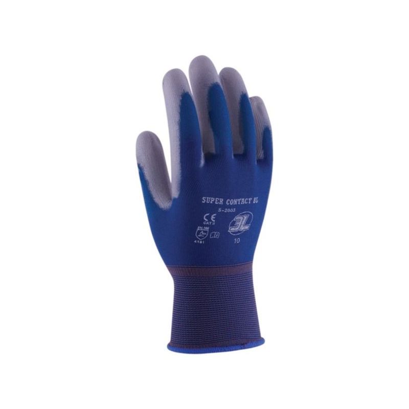 GUANTE MECANICO M08 P/POLIU. SUPERCONTACT BL NYL AZ 3L