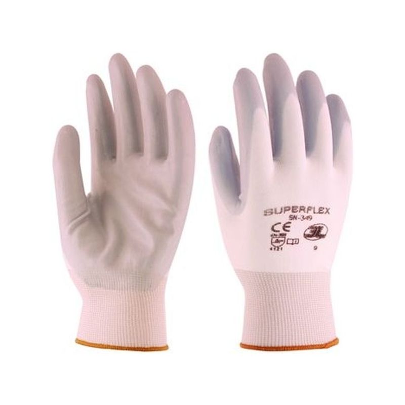 GUANTE MECANICO M08 P/NIT SUPERFLEX NYL BL/GR 3L
