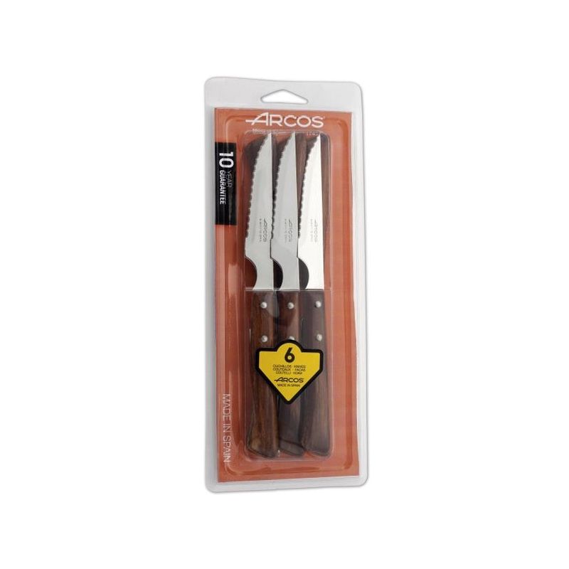 CUCHILLO COC CHULETERO 110MM M/MAD INOX ARCOS 372000 6 PZ