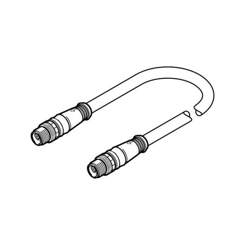 Cable.conexión NEBC-F12G8-KH-0.5-N-S-F&amp;