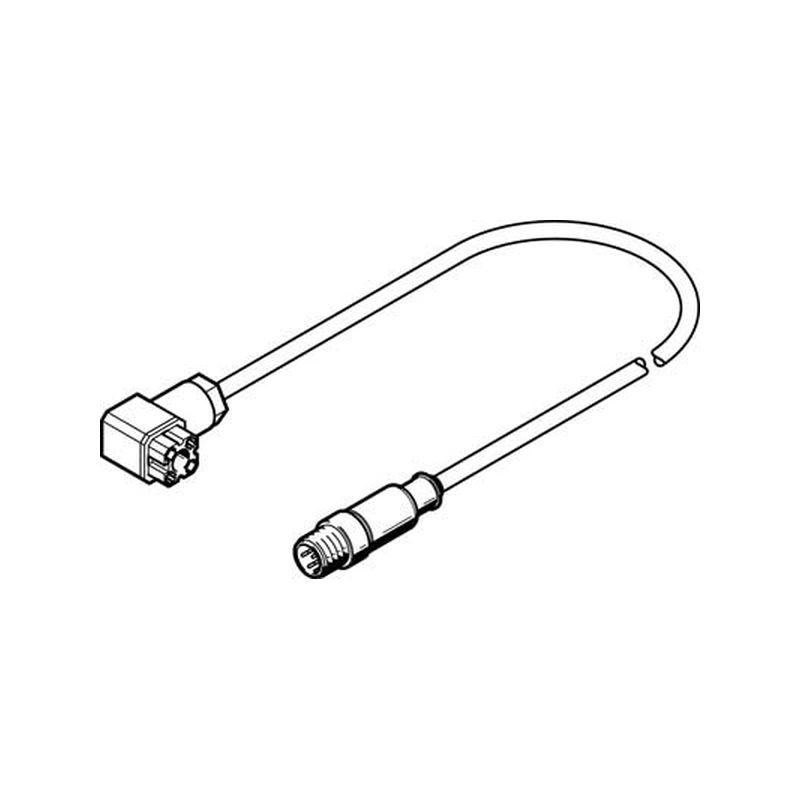 Cable.conexión NEBC-P1W4-K-0.3-N-M12G5
