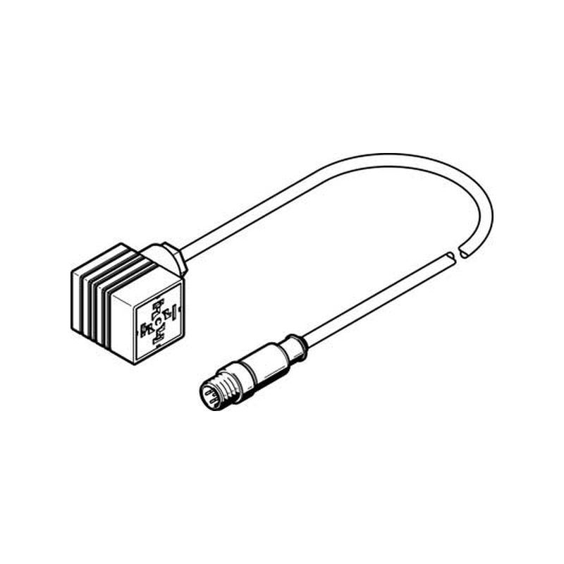 Cable.conexión NEBC-A1W3-K-0.3-N-M12G5