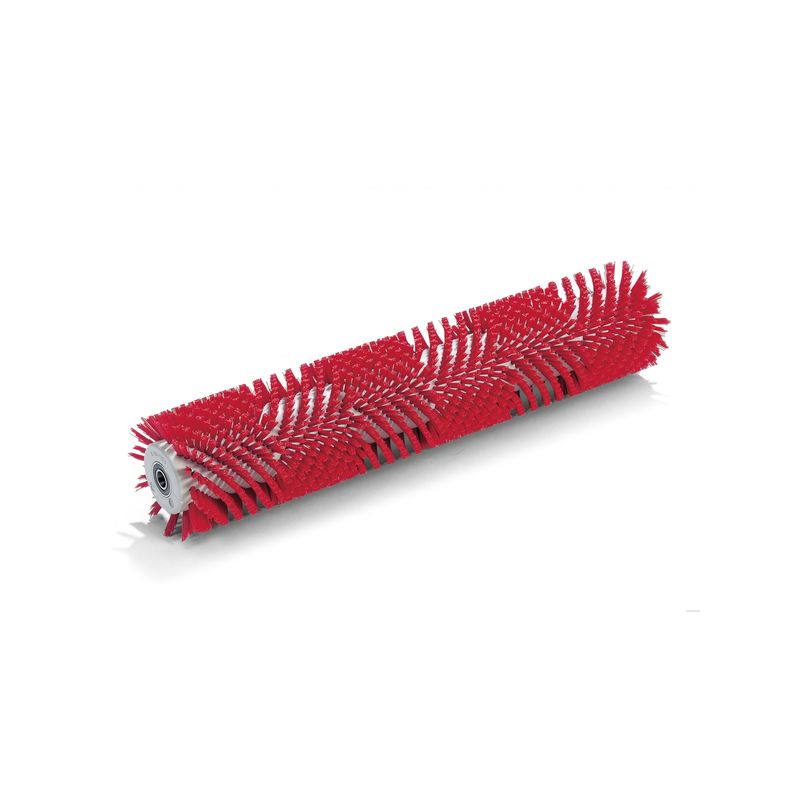 Cepillo cilíndrico, medio, rojo, 532 mm
