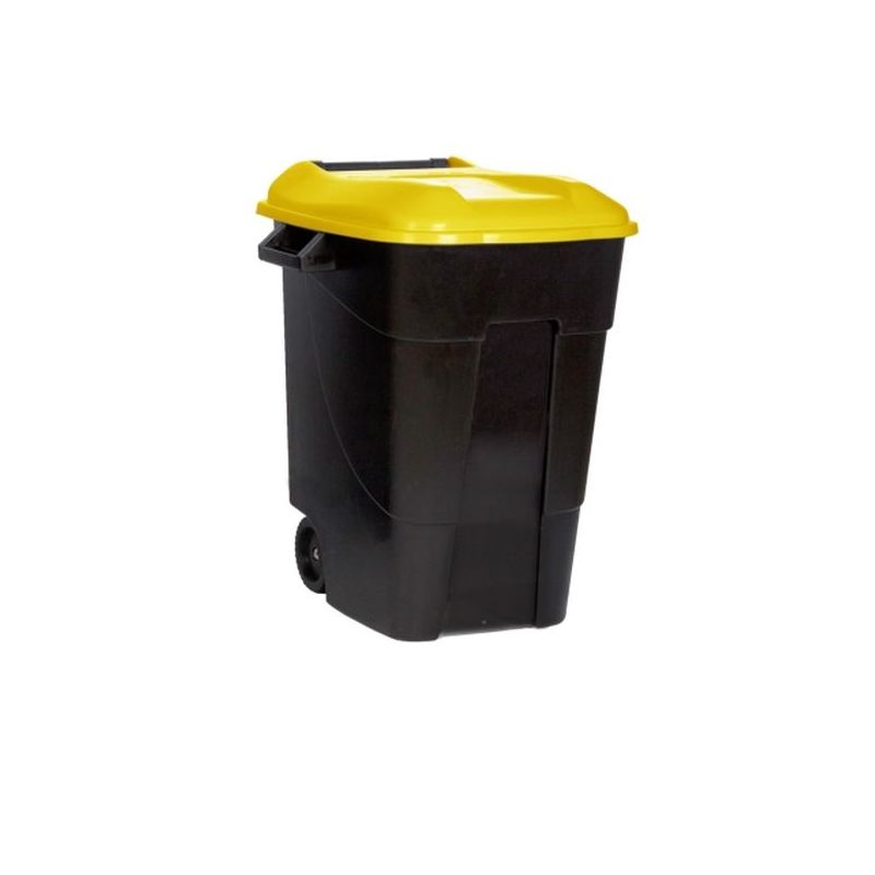 CONTENEDOR PLASTICO CON RUEDAS 100L 