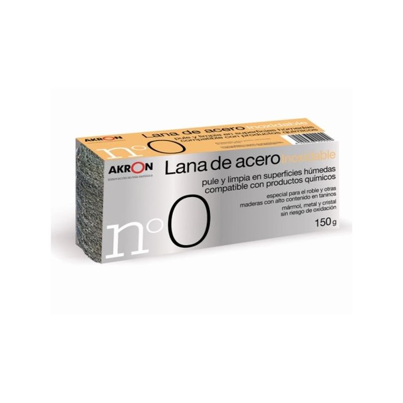 LANA ACERO PULIR INOXIDABLE 150 GR BOBINA AKRON             