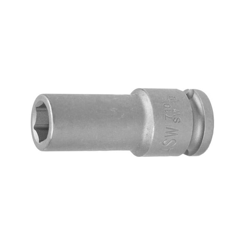 Llave vaso impacto       3/8&quot;13mm largo ASW