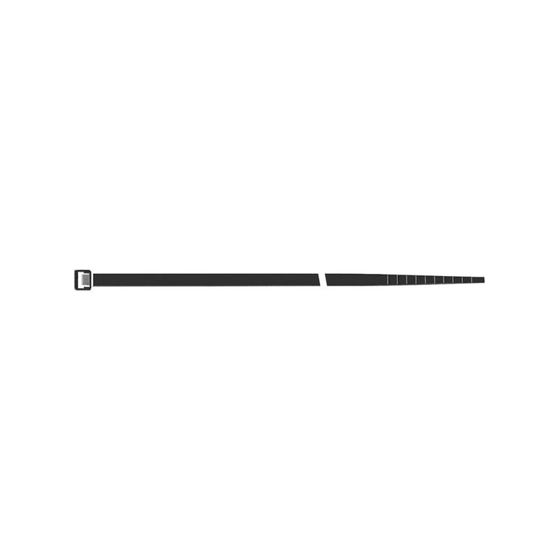 Juntacables negro        3,5x140mm a100pzas. Sapi